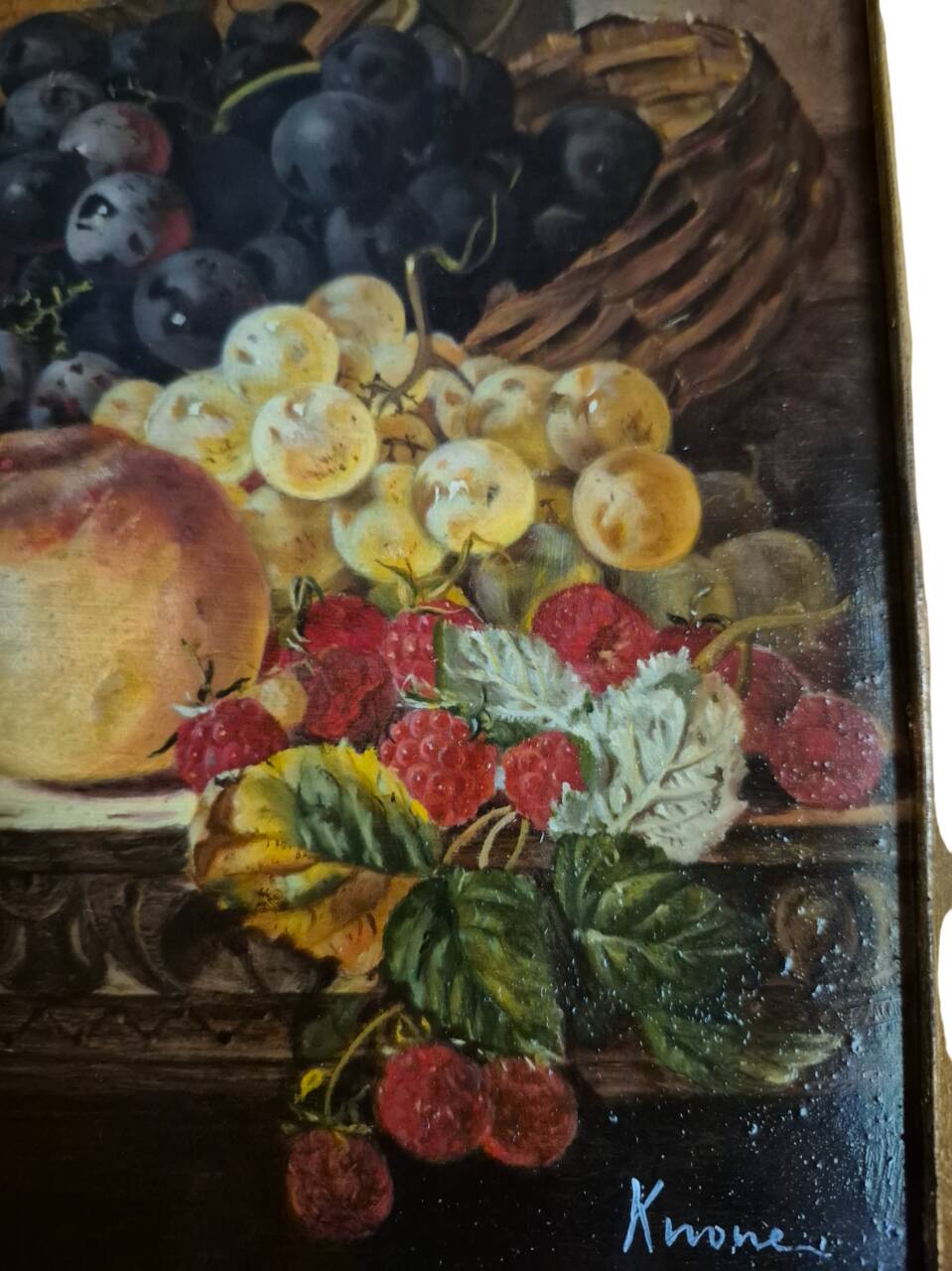 oil on panel in the 17th century (20th century) style, still life