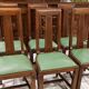 Suite de 6 Chaises chêne Art Déco années 1940