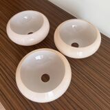 Set of 3 opaline lampshades