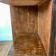 Veneer bedside table and handle flower art deco 30s