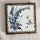 Cast iron trivet Gien Landscape and bamboo-style wood