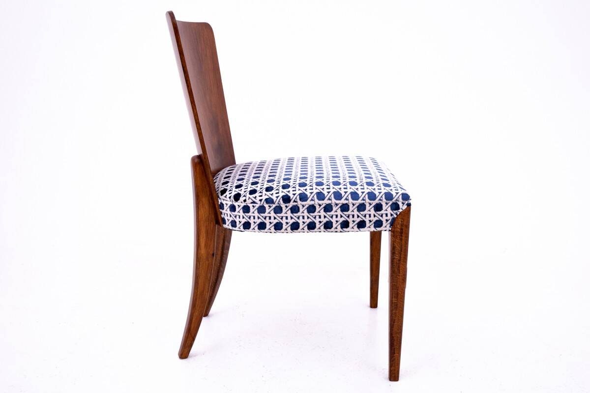 A set of chairs designed by J. Halabala, Czechoslovakia, 1930s. After renovation.