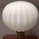 Vintage pleated globe table lamp