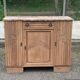 Art Deco vintage Parisian buffet renovated in solid wood and pink marble 123cm