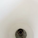 Set of 2 Vintage White Glass Table Lamp by Ivan Jakes, Czechoslovakia 1960s