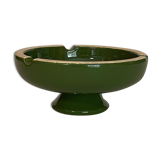 Vintage green ashtray on foot