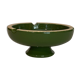 Vintage green ashtray on foot