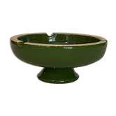 Vintage green ashtray on foot