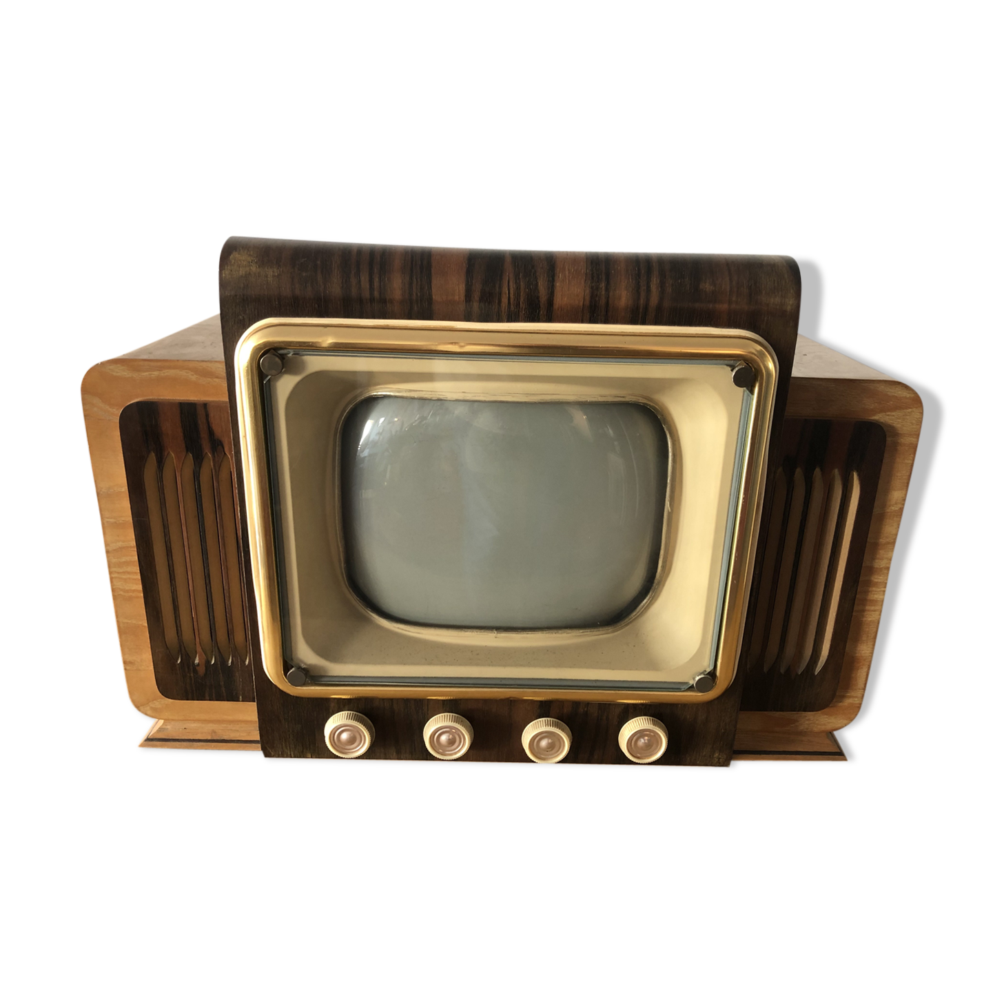 40's, formwork wooden television