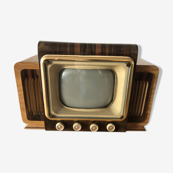 Télévision des années 40 coffrage en bois