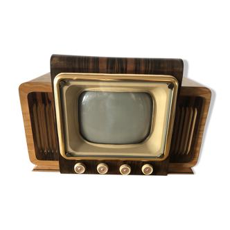 Télévision des années 40 coffrage en bois