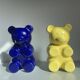 Duo de vases murales nounours pop Haribo en faïence