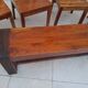 chaises et banc en palissandre massif vintage