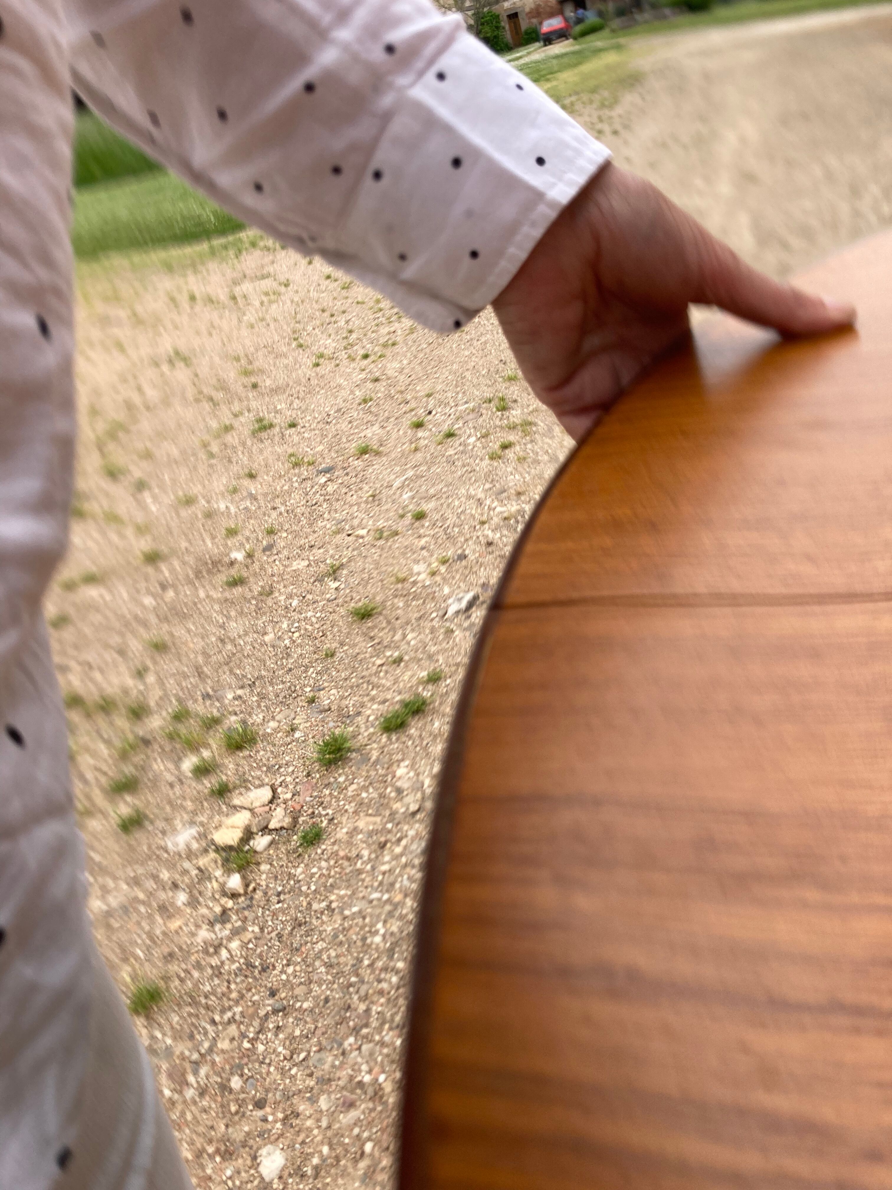 Scandinavian round table with extension