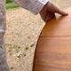 Table ronde scandinave avec rallonge