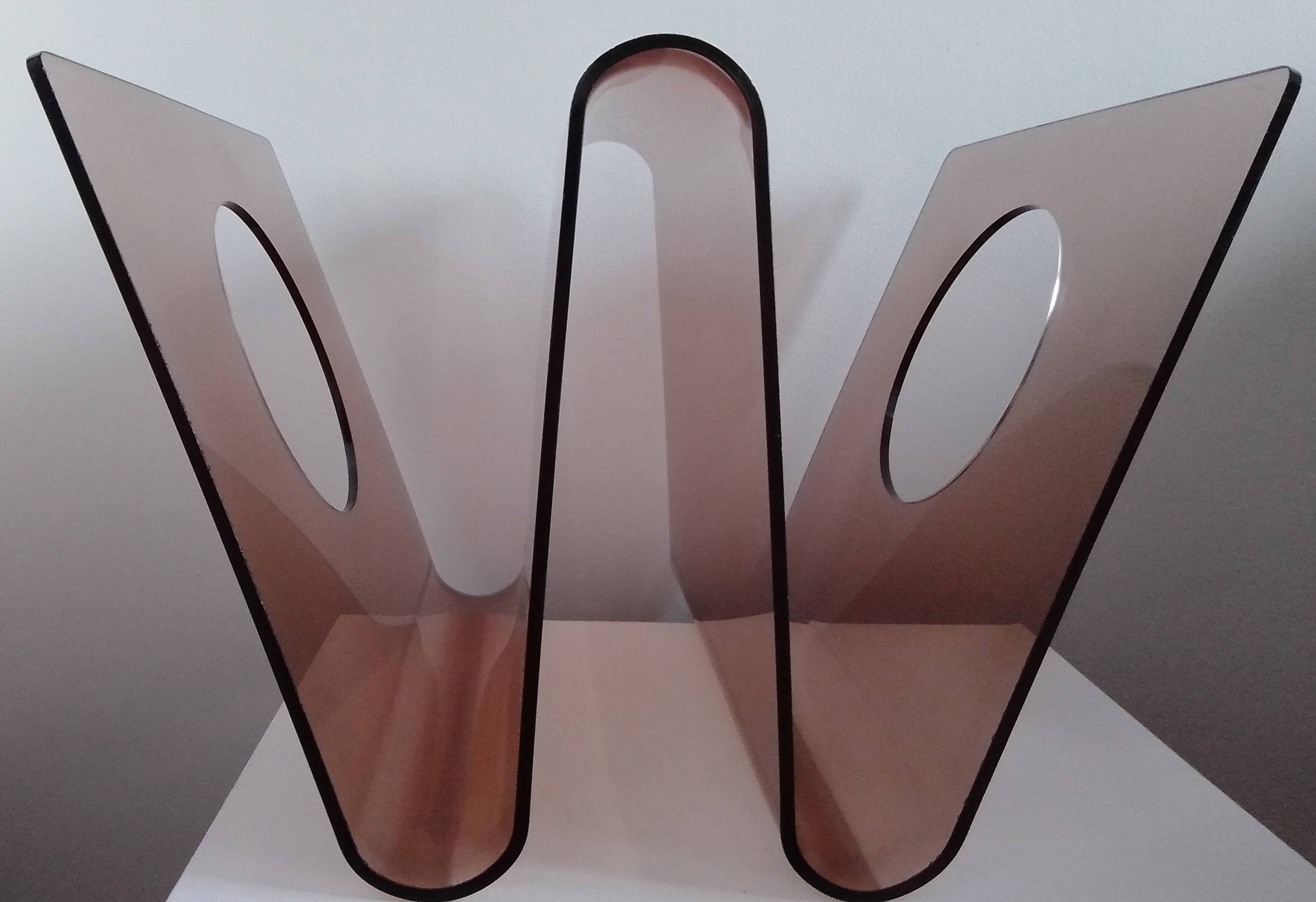 Roche Bobois vinyl record rack / magazine holder