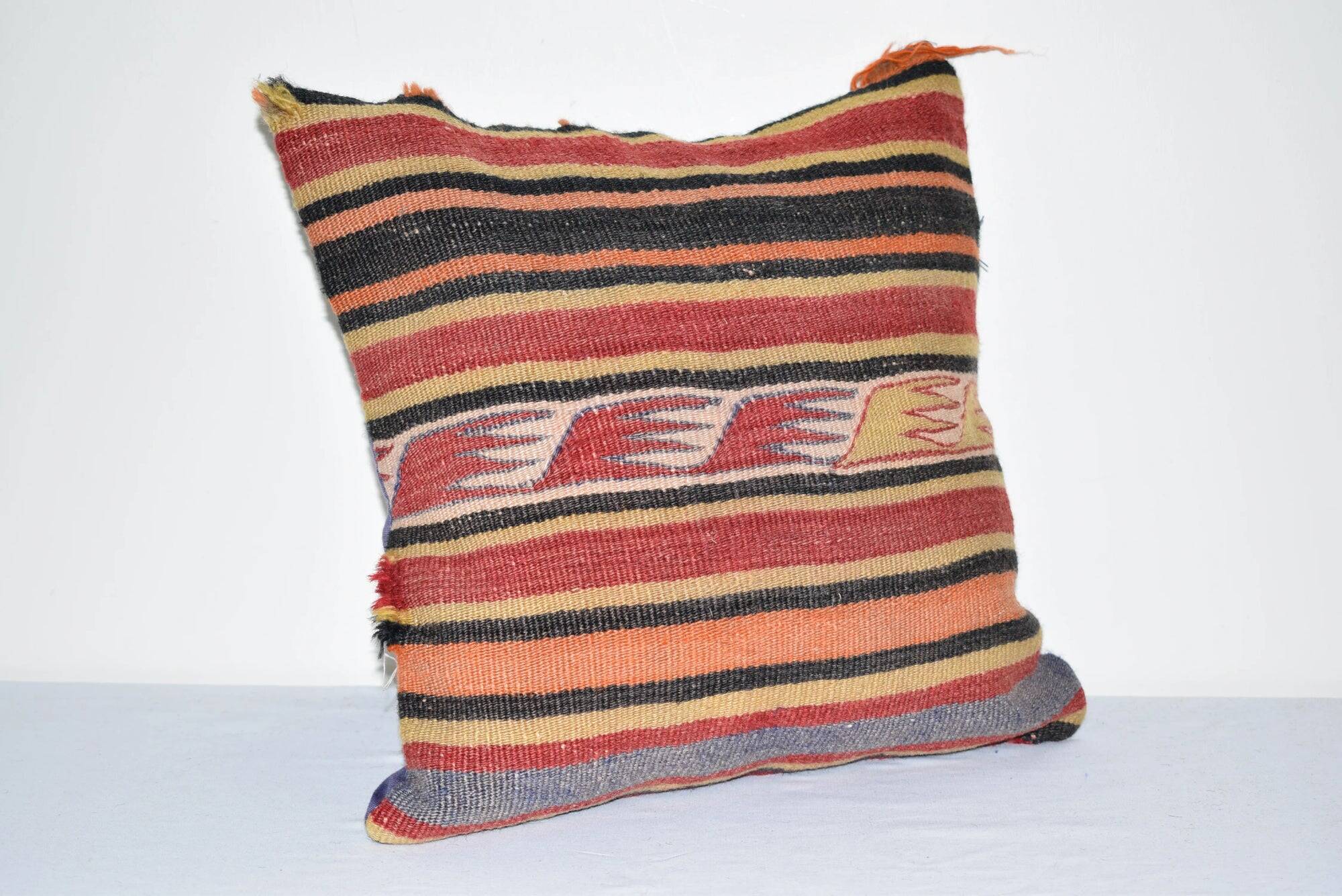 Housse de coussin kilim vintage 41x41 cm