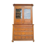 Impressive Castle Commode Forming Showcase From Louis XIV XVIII Eme Century