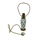 Lyre lamp in polychrome porcelain