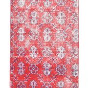 2x8 red classic vintage runner rug, 245x73cm