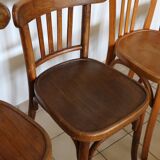 5 vintage bistro chairs