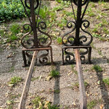 Paire de chenets anciens