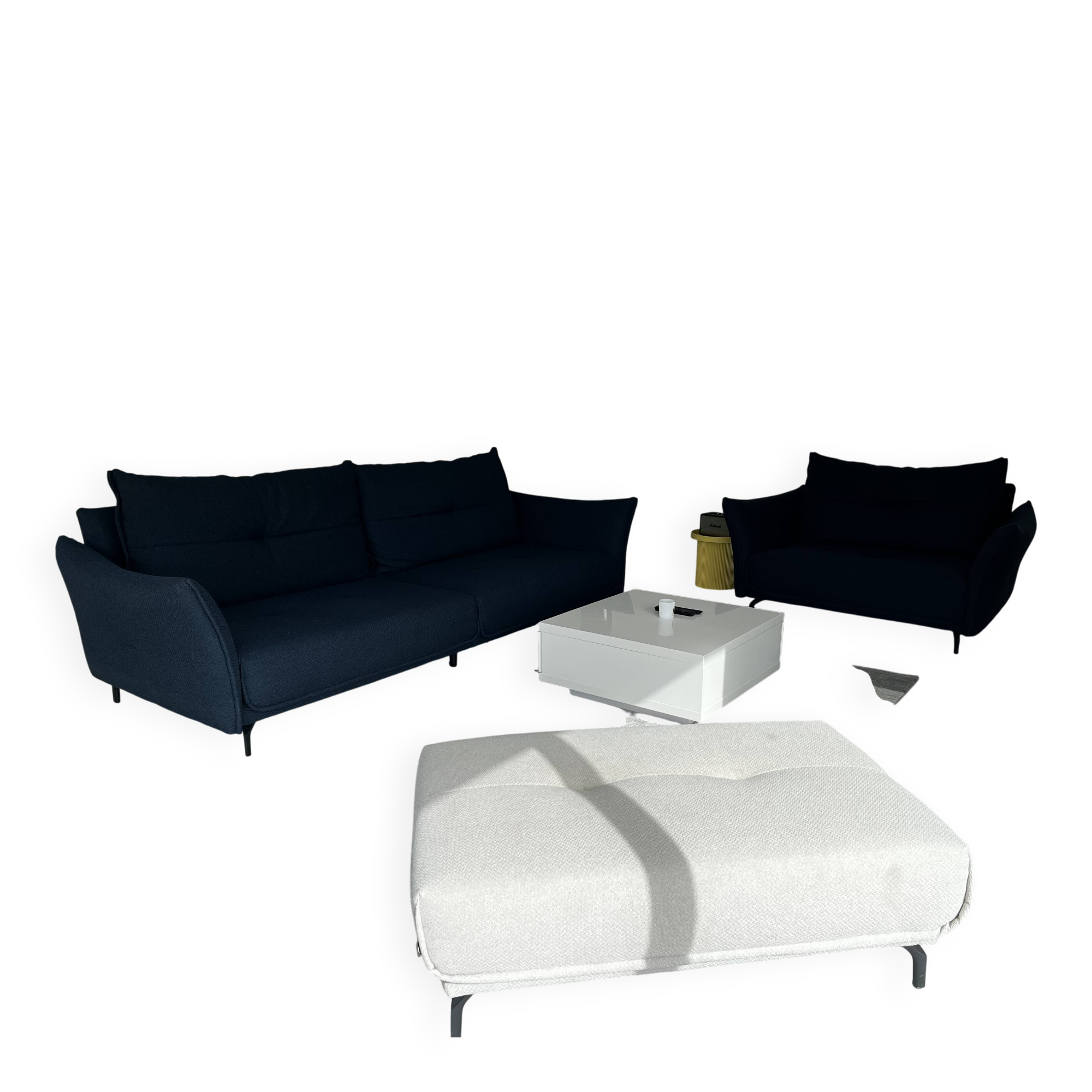 Blue sofas