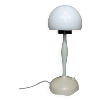 Lámpara de Mesa Vintage Space Age en Plástico y Vidrio Opalino – Años 60-70