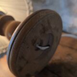 Lampe à poser en bois tourné