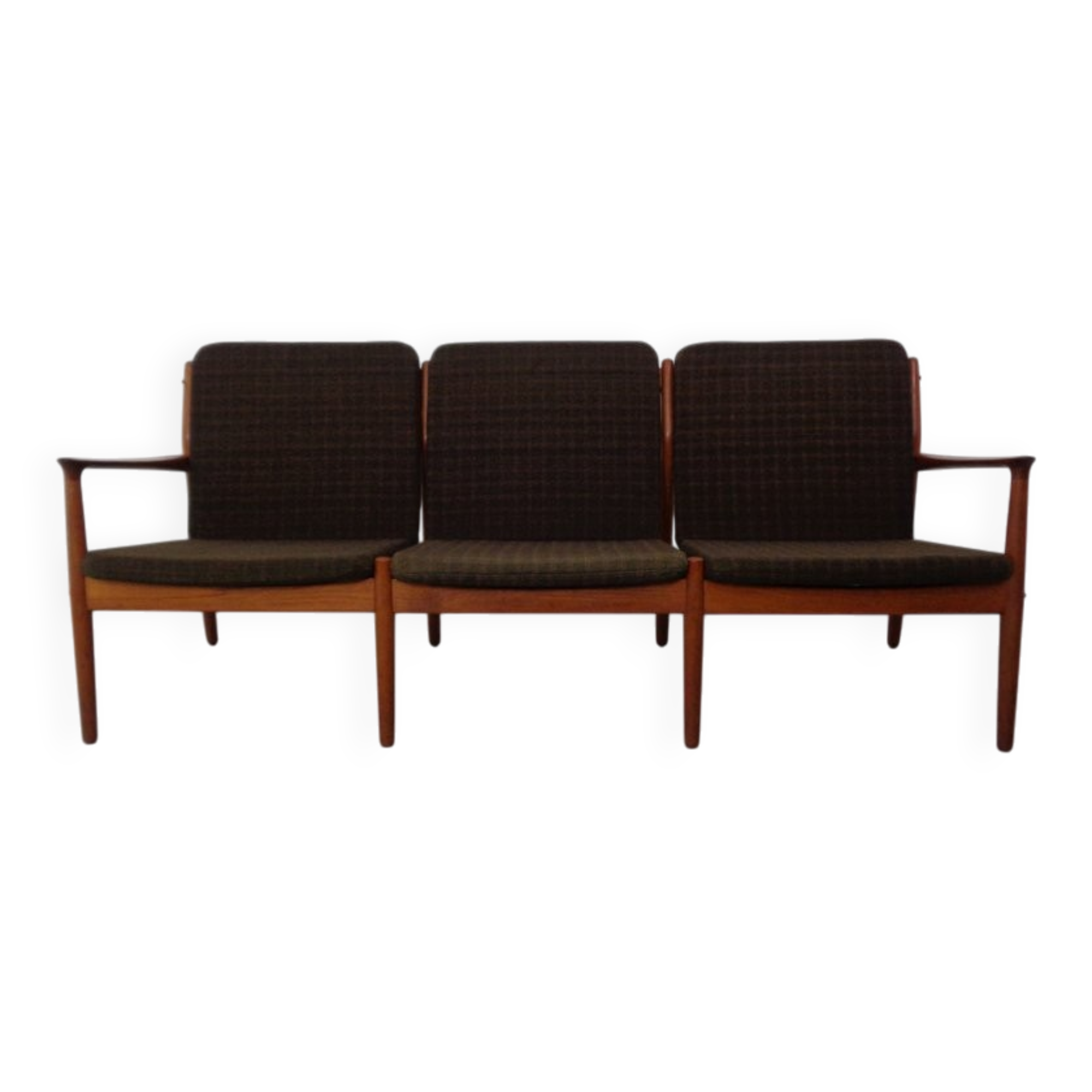 Teak Three-Seater Sofa by Svend Aage Eriksen for Glostrup, 1960s