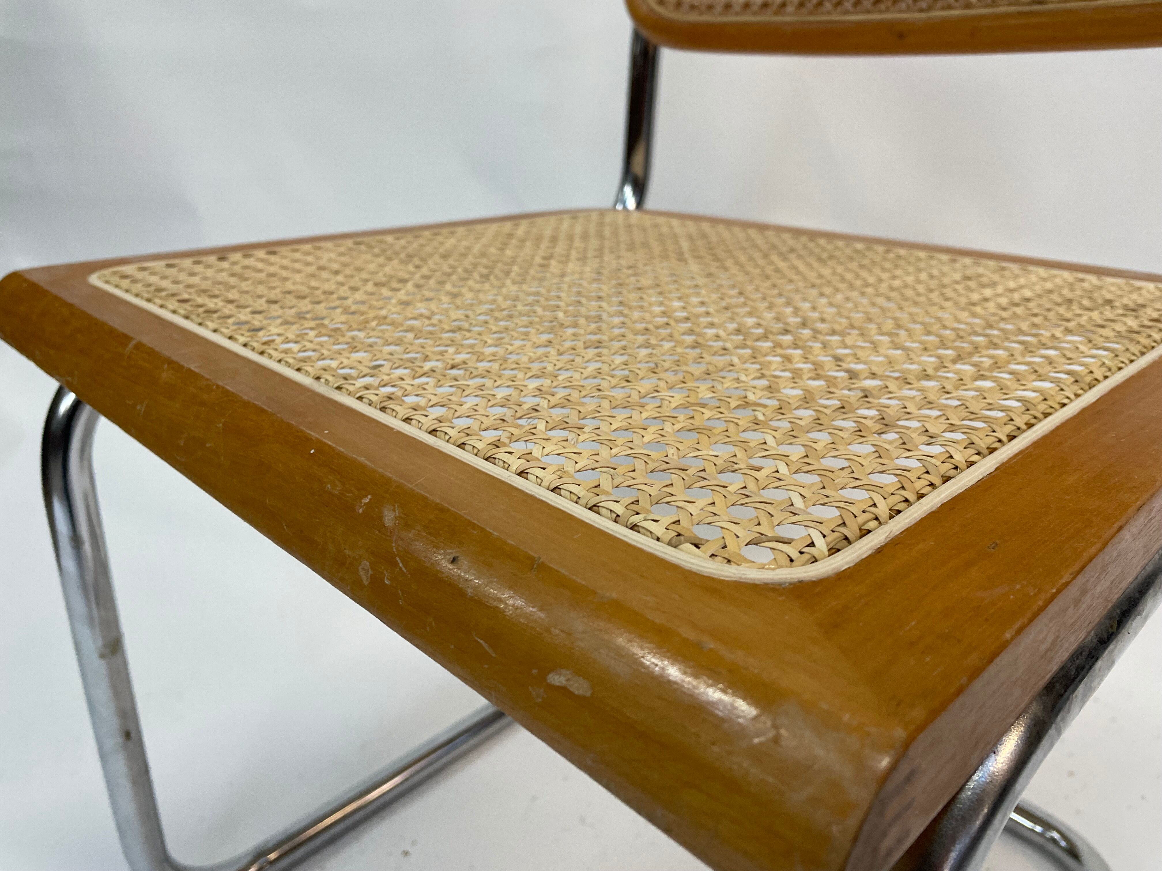 Cesca design chair b32 model in chrome