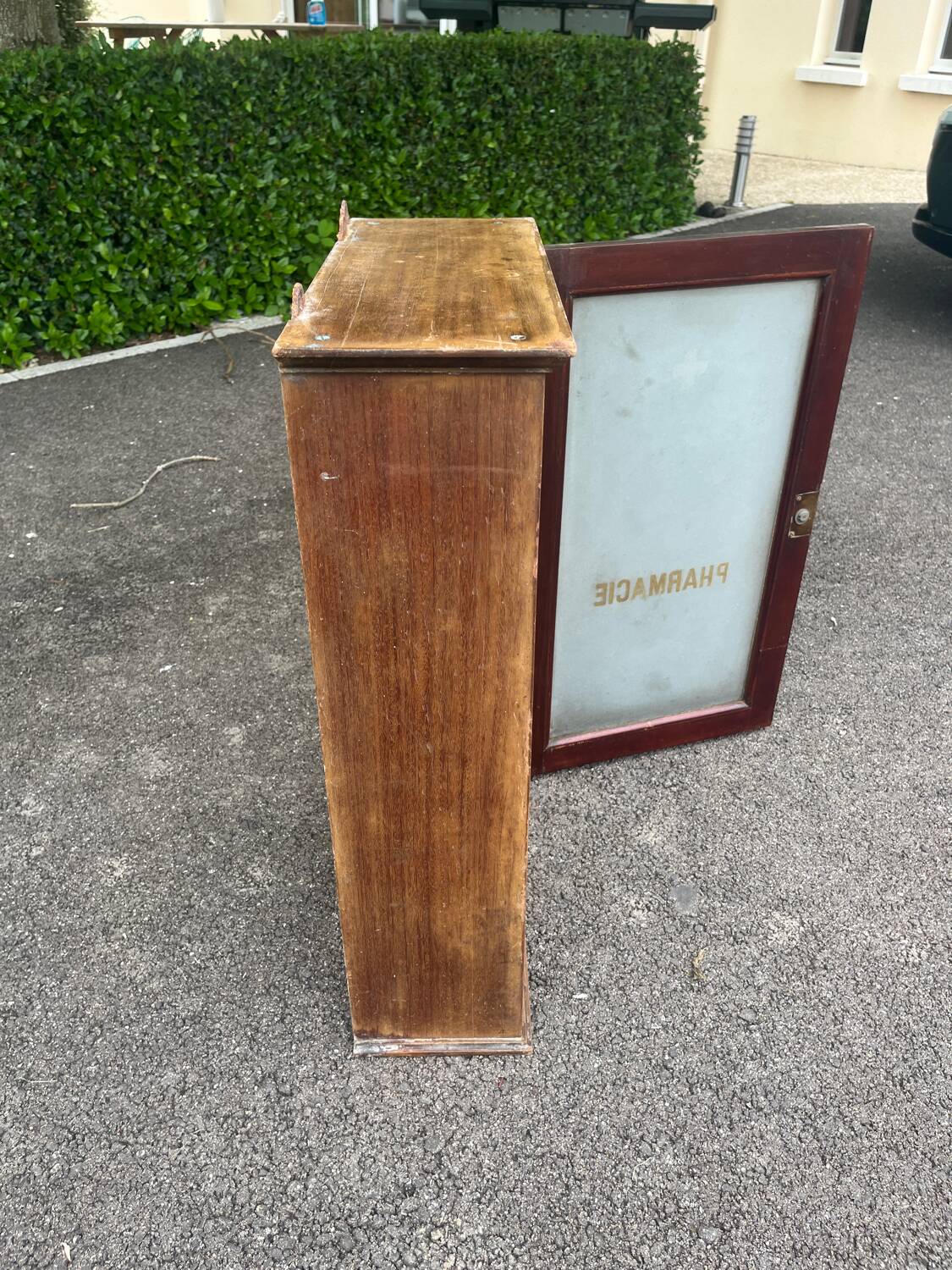 Old medicine cabinet furniture shelf professional furniture glass door