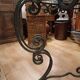 Wrought iron and glass tea table, 1930-1940