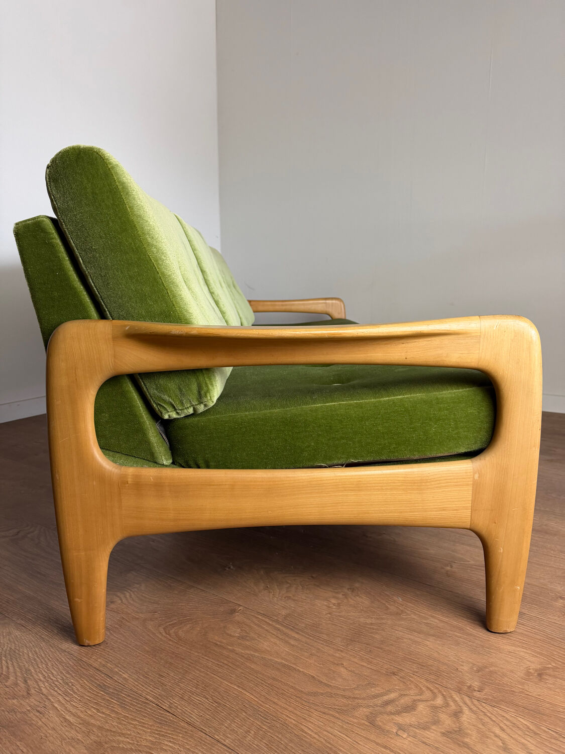 Vintage 3-seater convertible sofa – Eugen Schmidt / Soloform style