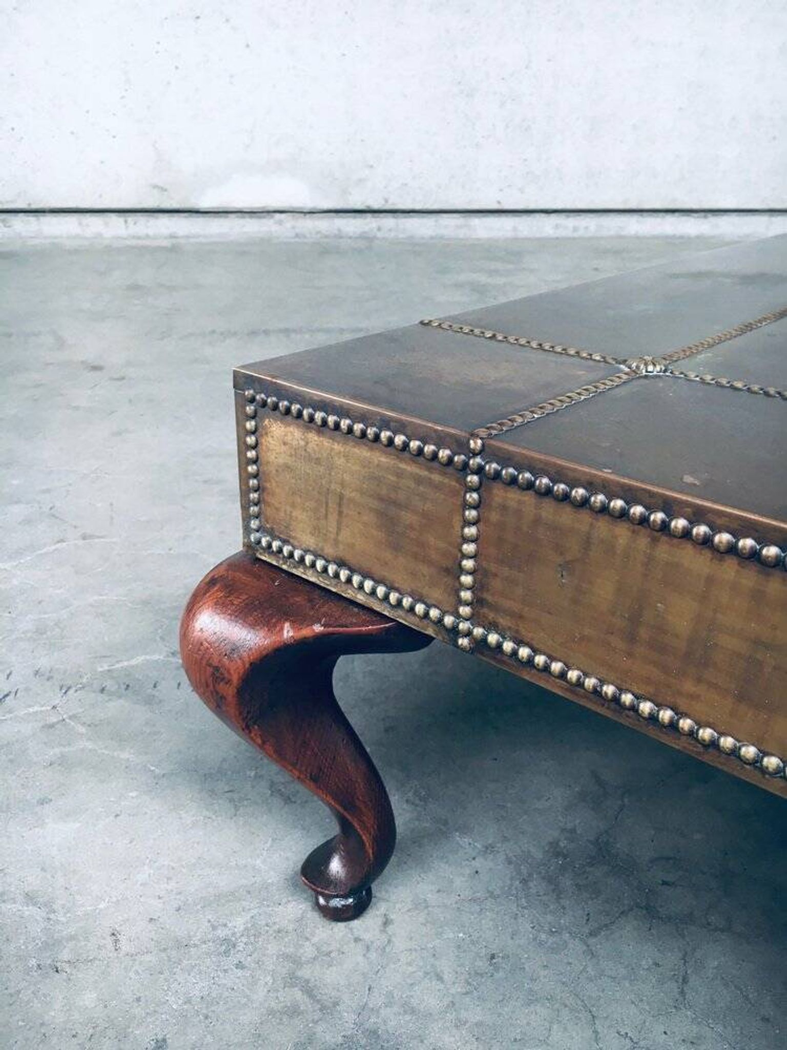 Brass Coffee Table, France, 1960s