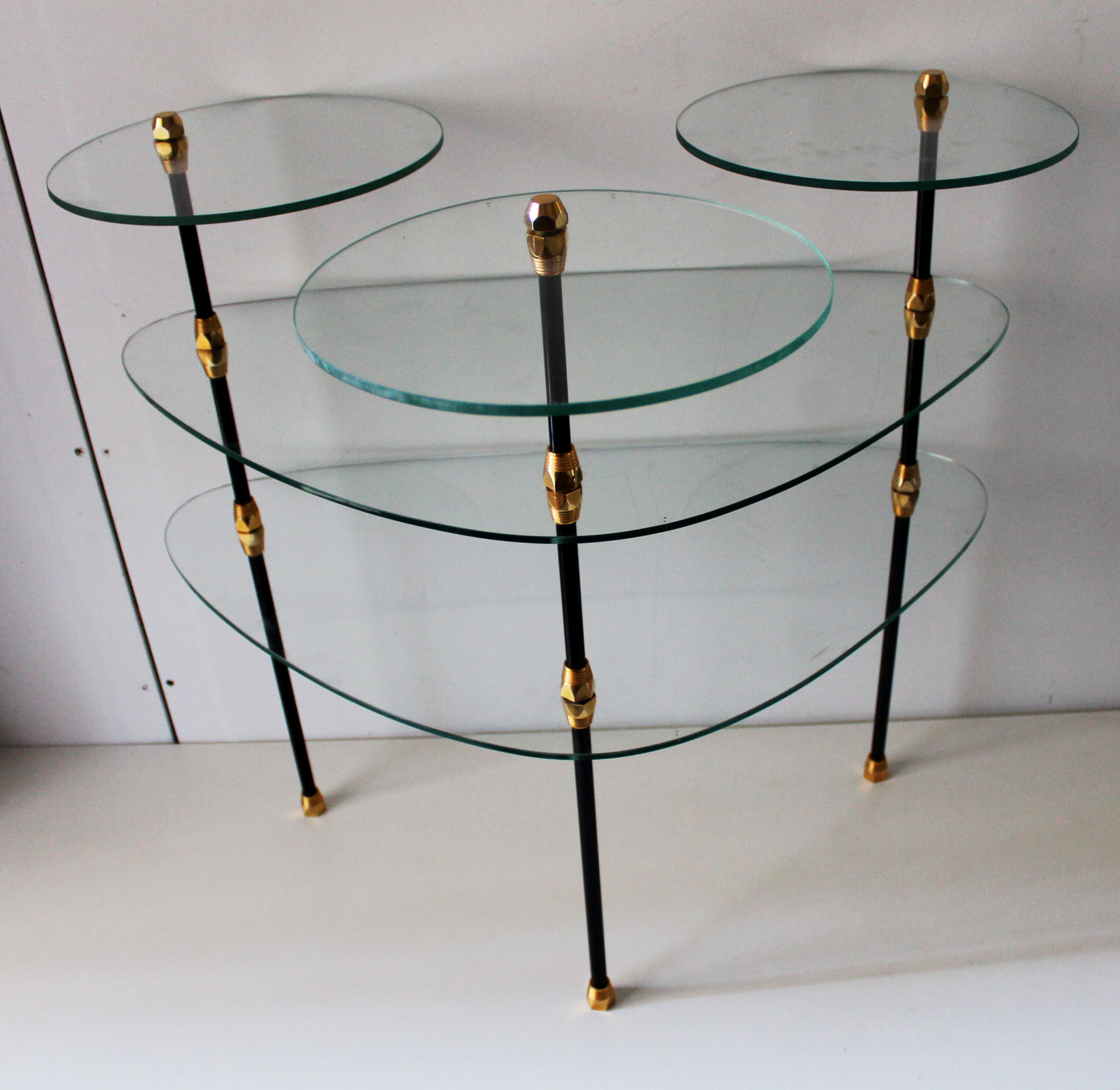 Summer-display, glass, brass, aluminum, 1950/60