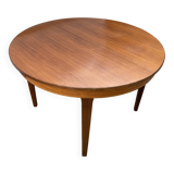 Scandinavian extendable round table in teak dia 116cm an60