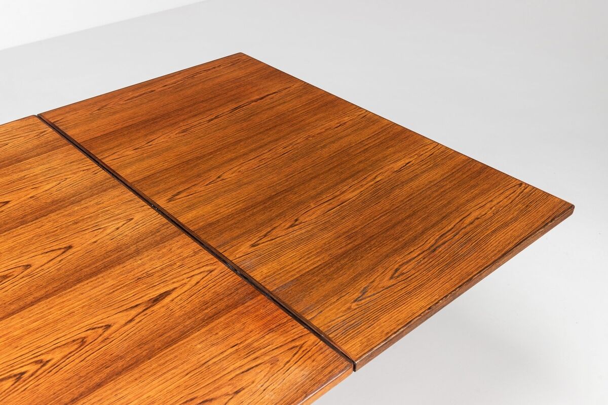 Niels Otto Moller large extendable dining table rosewood Denmark 1960