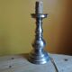 Silver metal candle holder lamp
