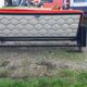 Vintage sofa red and black fabrics