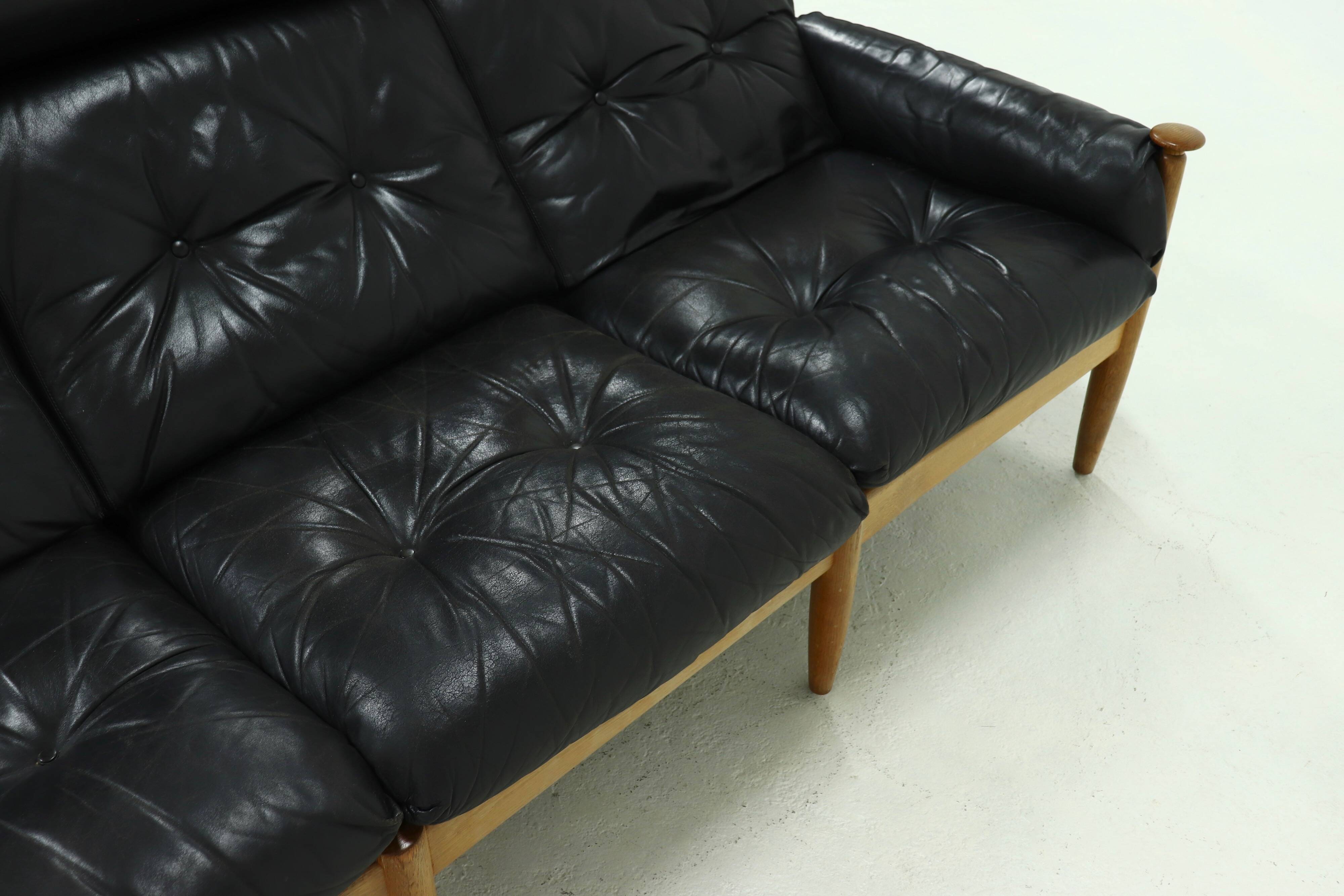 Scandinavian Three Seater Sofa by Eric Merthen for Ire Möbler 1960s