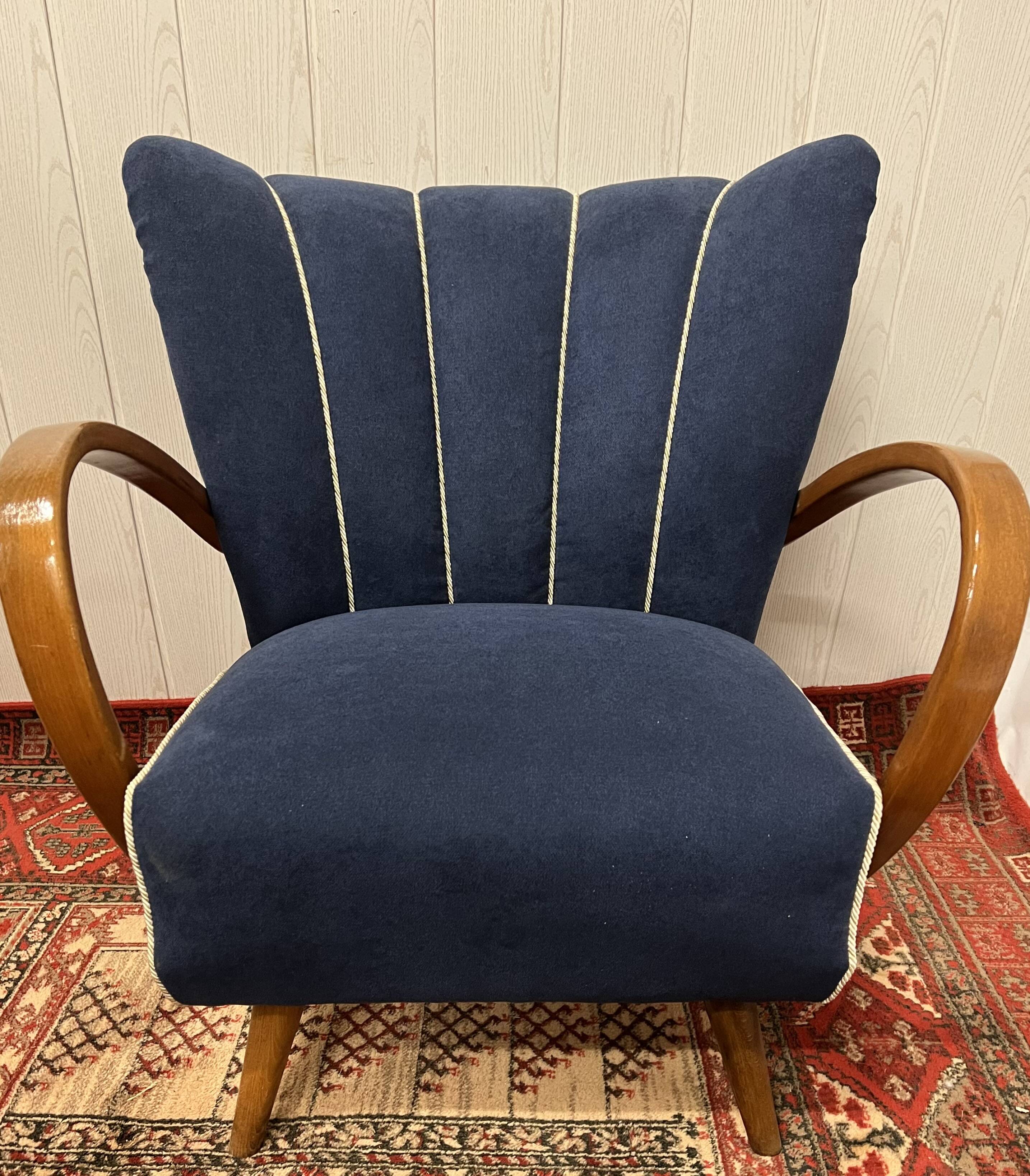 Blue vintage armchair