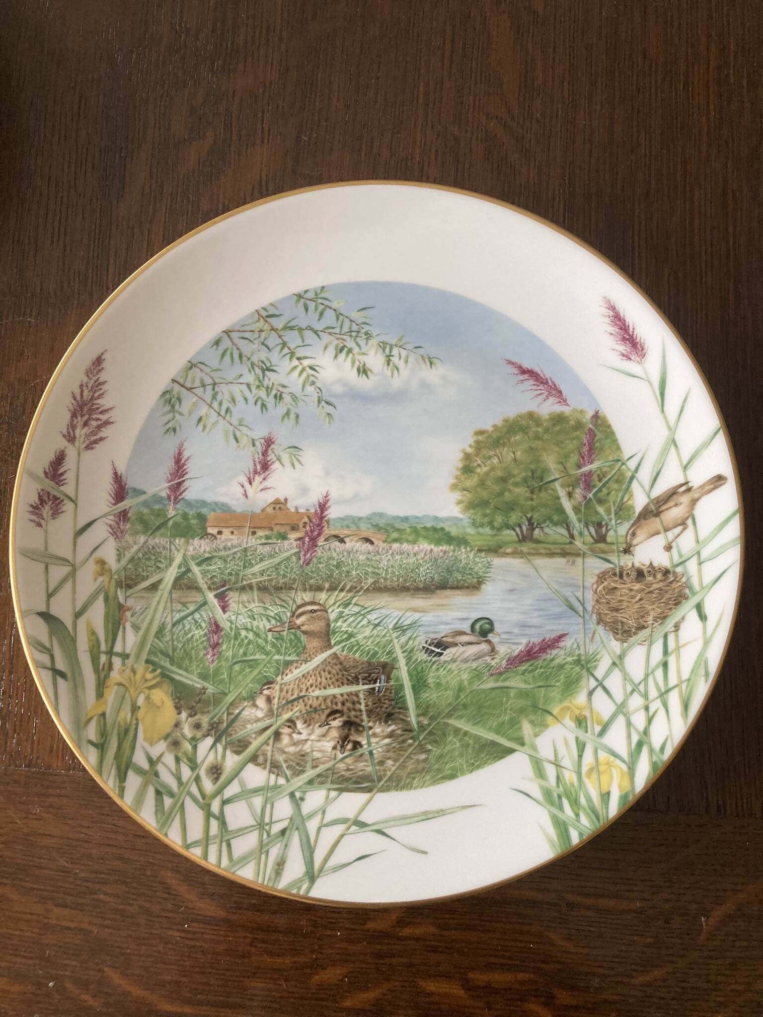 Set of 12 decorative plates Royal Worcester – Peter Barrett – Edition