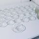 30 Duralex glass cups and 27 saucers - Cups D8cm H4cm - Saucers D12 cm