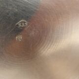 Silver-plated metal coffee pot and milk jug