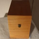 Compartmentalized wooden plug box