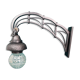 Black Art Nouveau wall lamp