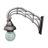 Lampe murale sécession noire