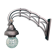 Black Art Nouveau wall lamp