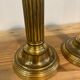 Pair of Louis XVI candlesticks in gilded bronze
